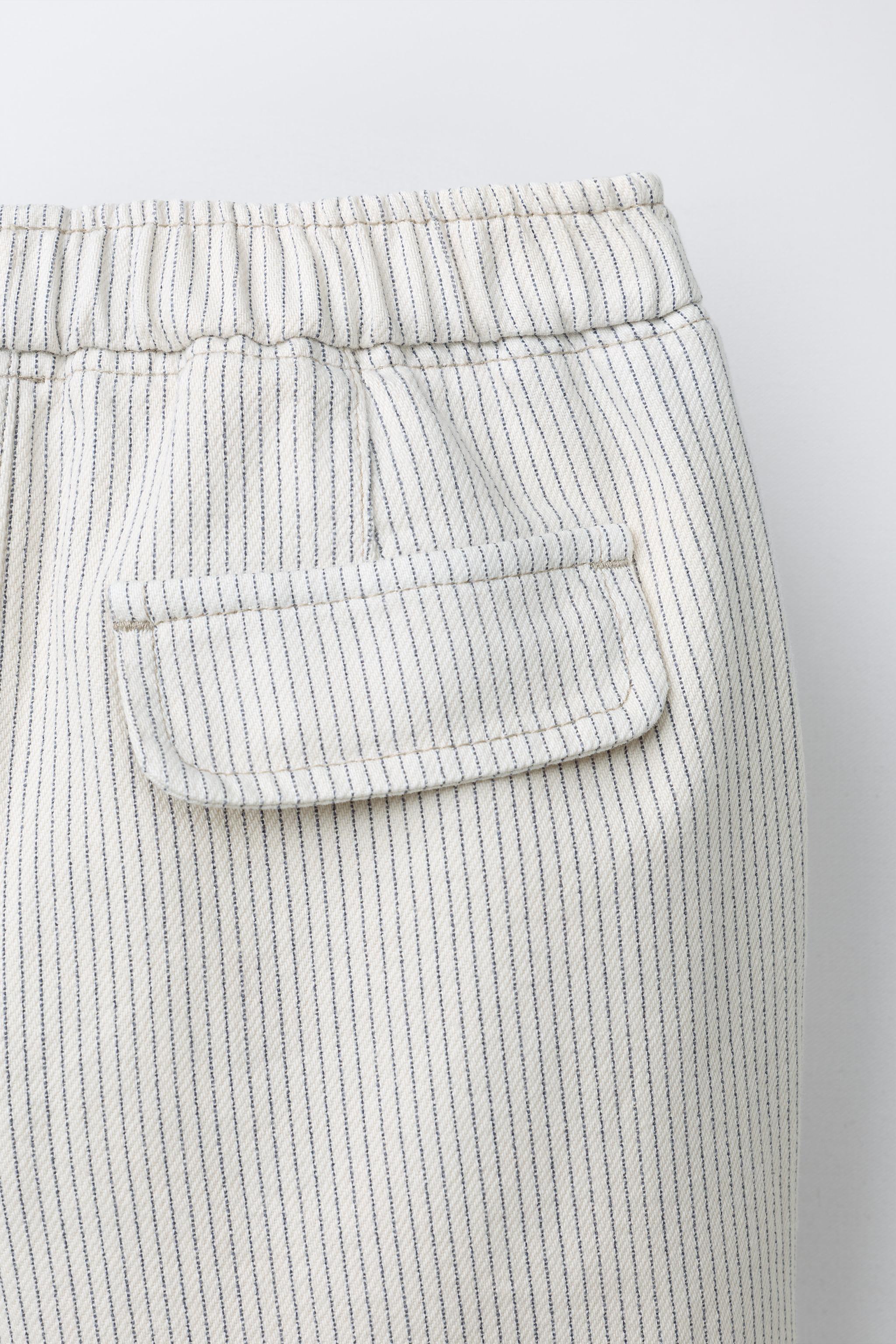 PANTALON BAGGY À RAYURES